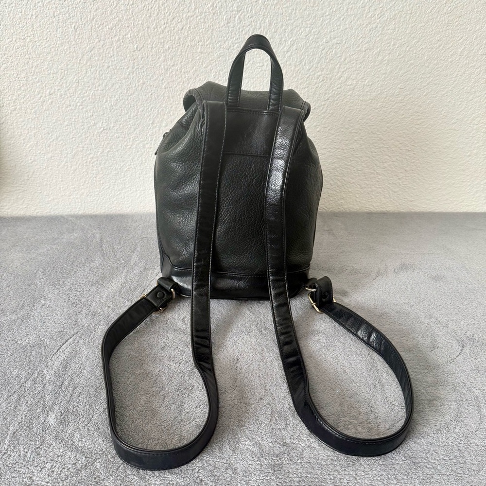 Black Drawstring Backpack Bag - Picture 3 of 14